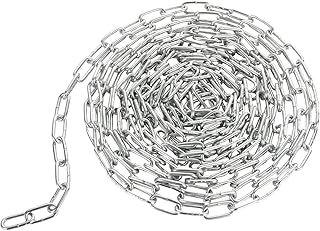 Mifeed 5m stainless steel chain link, chain lock, 3 mm robust galvanized chain link for fence gate, garage doors, swivel chain, bicycle anti -theft.. Shop with ease at DIAYTAR NIGERIA, Nigeria's premier e-commerce platform offering budget-friendly shipping.