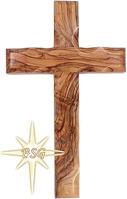Walling cross, Bethlehem cross, 6 '' - 16 cm, Holy Land. olive wood crucifix. Interior decoration to hang. Gift for sponsors, grandchildren, new house, Christmas or Easter.. Your budget-friendly online marketplace, DIAYTAR NIGERIA delivers a world of products in just 5-8 days.