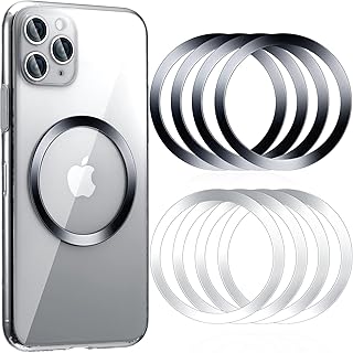8 pieces Metal rings for magnetic wireless car charger with universal metal rings compatible with the Magsafe wireless, black and silver charger.. DIAYTAR NIGERIA makes every shopping desire a reality with affordable prices and delivery in 5-8 days.