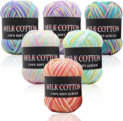 6 rollers of 50 g of acrylic thread skeins, soft wire for hook and knitting project, matching start -up hook kit, bulk wire for adults and children (multicolored).. Your digital marketplace solution, DIAYTAR NIGERIA delivers quality and value within the week.