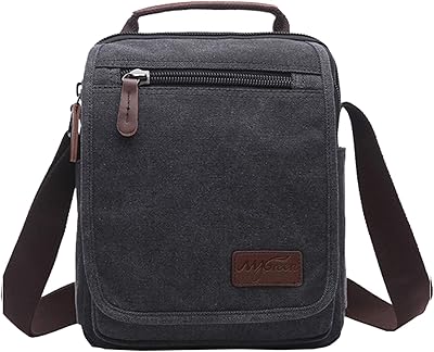 Small canvas shoulder bag with shoulder strap, messenger bag for business, black, contemporary.. Shop from our extensive catalog at DIAYTAR NIGERIA and enjoy doorstep delivery in just 5-8 days.