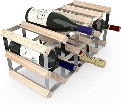 Set of traditional wine locker RTA 15 Bottles in natural pine wood (FSC).. DIAYTAR NIGERIA: Where shopping meets satisfaction with affordable prices and prompt delivery services.