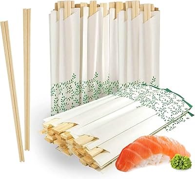 120 pairs of disposable wooden baguettes, solid, without flashes, smooth and solid, individually wrapped.. DIAYTAR NIGERIA connects desires with reality through affordable prices and reliable delivery service.