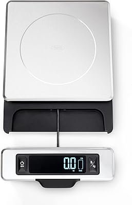 Oxo stainless steel Food balance 11 pounds with Good's retractable display.. DIAYTAR NIGERIA: The marketplace that brings affordable products to every Nigerian home in under 8 days.