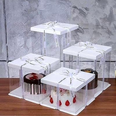 Transparent cake box 22 × 22 × 15 cm.. DIAYTAR NIGERIA brings affordable shopping to your fingertips with reliable delivery in less than 8 days.