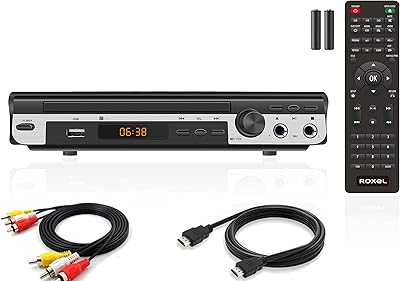 Free 1080p DVD player for TV, delivered with remote control, HDMI and AV cable, USB and Karaoke function - ROXEL RDP -S700.. DIAYTAR NIGERIA: Your partner in affordable online retail with reliable delivery across the nation.