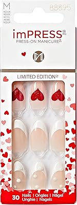 Kiss Empress Press-on Nails, Valentine's Day limited edition, 'Love like this', 30 pieces.. DIAYTAR NIGERIA brings the market to your fingertips with affordable prices and swift delivery services.