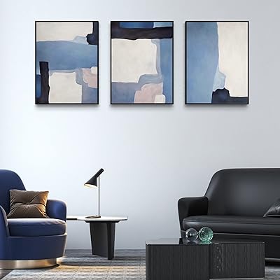 Wall paint with a blue and white frame (black setting).. One platform, endless products — welcome to DIAYTAR Nigeria.