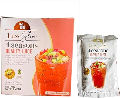 Luxury beauty juice slim 4 seasons 21 g x 10.. DIAYTAR NIGERIA: Your trusted partner for affordable online shopping with reliable delivery timeframes.