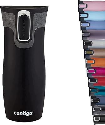 Contino West Loop isothermal cup, in stainless steel, isolated, for coffee, outings and trips, BPA -free, hermetic and easy to clean, keep hot drinks up to 5 hours, 470 ml.. DIAYTAR NIGERIA: Where every click leads to affordable purchases delivered promptly to your door.