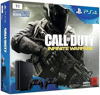Sony playstation 4 slim - 1 to avec 2 manettes et call of duty : infinite warfare.. DIAYTAR NIGERIA: Your one-stop e-commerce destination with affordable prices and nationwide delivery in 5-8 days.