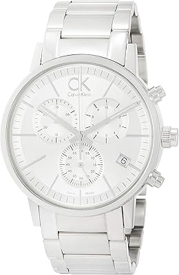 Calvin Klein quartz watch analog man chronograph steel bracelet.. Shop for less and receive more with DIAYTAR NIGERIA's expansive e-commerce platform and nationwide delivery.