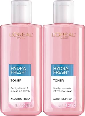 L'Oréal Paris Skincare Hydra Fresh Tonic for the Face, Tonic without alcohol with Provitamin B5 for smoother and brighter skin, 2 pieces.. Shop from anywhere in Nigeria and receive your DIAYTAR purchases at affordable prices within a week.