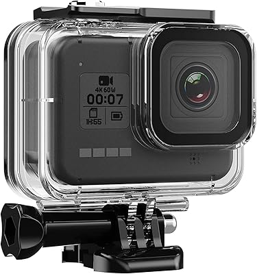 Zarmanoi Waterproof case for GoPro Hero, Diving Protective Cover for Gopro Submarine Action Camera with Support and Molted screws (for GoPro Hero 8).. DIAYTAR NIGERIA puts thousands of products at your fingertips with affordable prices and delivery within a week.