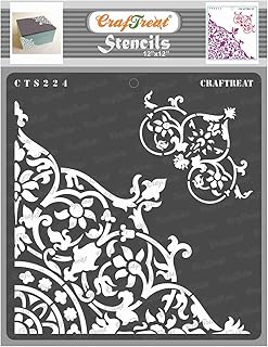 Artisanal corner stencil for wood paint wall tiles tile paper and floor.. Shop smarter with DIAYTAR Nigeria — affordable prices and a wide product range delivered in just 5 to 8 days.