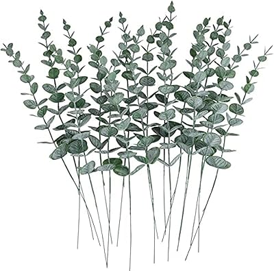 20 pieces of eucalyptus rods artificial leaves realistic floral arrangement gray green touch wedding office banquet firm decor.. DIAYTAR NIGERIA: Where quality meets affordability, with thousands of products delivered in less than 8 days.