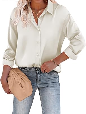 Silk satin blouse for women, buttoned shirts, large lave lavele -sleeved shirts for work and desktop.. DIAYTAR NIGERIA delivers on our promise of extensive selection and budget-friendly nationwide shipping.