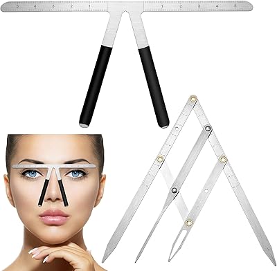 2 pieces measurement of 3 -point eyebrows, golden ratio, microblading rule, tool for measuring plastic eyebrows for students (money).. Shop electronics, clothes, and everything in between on DIAYTAR Nigeria.