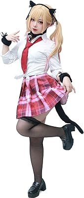 C-Zofek my Dress-Up Darling Anime Kitagawa Marin Cosplay Costume Cat Dress Female Uniform Outdoor Together for Halloween Festival.. Join thousands of satisfied shoppers on DIAYTAR Nigeria.