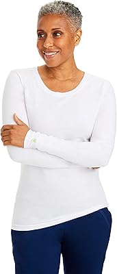 Healing Hands Under Scrubest-Shirting Medical with long sleeves for women, 5047 Melissa, White.. Shop with purpose at DIAYTAR NIGERIA and receive products at unbeatable prices within the week.