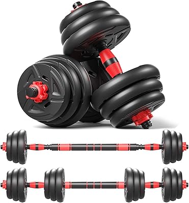 Set of adjustable Kokijo dumbbells 20 kg - 30 kg with hand weight or set of dumbbells ideal for halterophilia training in the gym and home fitness.. Get the deals you love and the delivery speed you need at DIAYTAR Nigeria.