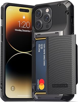 Vrs Damda Glide Pro Design Coque Designed for iPhone 14 Pro Max [Semi-automatic] Location for sliding credit card [3-4 cards]-Black.. Shopping made simple with DIAYTAR NIGERIA's vast selection and budget-friendly nationwide delivery.