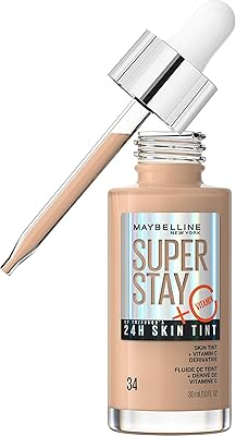 Maybelline Super Stay Skin foundation held with vitamin C* background and care.. DIAYTAR NIGERIA: Your affordable shopping destination with thousands of products delivered in days.