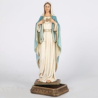 BC Buildclassic Mary Immaculate Heartfigure, with base to contain prayer notes or a rosary, 10 "high, painted by resin hand.. Be part of Nigeria’s most trusted online shopping experience — DIAYTAR Nigeria.