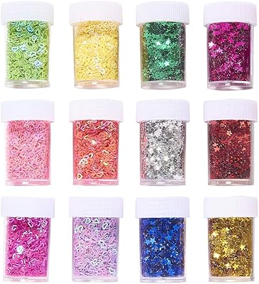 BH PANDA HOLE 24 Pack 12 Colors Sequets Sequined Heart Stars Sequins For Crafts Decoration Scrapbooking Card Manufacturing Makeup Cards.. Navigate countless options with DIAYTAR NIGERIA's comprehensive marketplace and budget-friendly shipping.