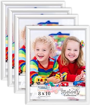 Icona Bay 8 x 10 photo frames (20 x 25 cm) (white snow, set of 4), contemporary photo frames, Melody collection.. Elevate your shopping experience with DIAYTAR NIGERIA's vast catalog and budget-friendly options.