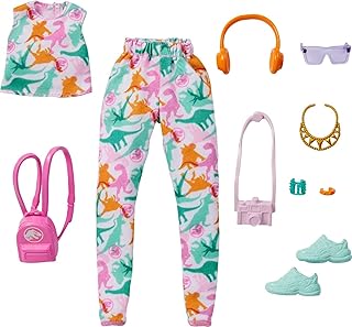 Barbie Storytelling Fashion - Dinosaurs - Dinosaurs - Inspired by the famous Roxy brand, full look with outfit and accessories, children's gift from 3 to 8 years old.. Your complete retail destination, DIAYTAR NIGERIA combines extensive variety with prompt delivery.