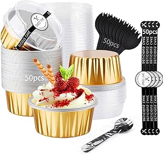 Mini aluminum molds with cupcake lids 50 pieces.. Quality and convenience delivered — shop DIAYTAR Nigeria now.
