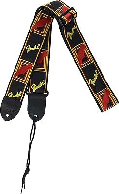 Fender letters 2 inch black/yellow/red guitar strap.. Your everyday shopping companion, DIAYTAR NIGERIA offers unbeatable value with nationwide delivery.