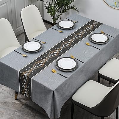 Fao do rectangular pvc waterproof pvc, 140 x 180 cm, robust plastic tablecloth for kitchen, coffee table, outdoor dinner, buffet, party, silver color.. Your budget-friendly online marketplace, DIAYTAR NIGERIA delivers a world of products in just 5-8 days.