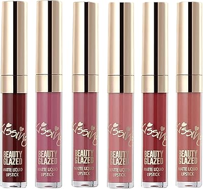 Beauty Glazed Set of 6 brilliant and durable matte lip lipsticks, Birthday edition, long -term non -stick.. DIAYTAR NIGERIA delivers on every promise with our affordable prices and nationwide delivery service.