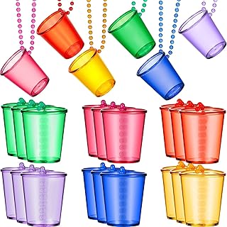 24 mini glass cups for young girl's life - birthday cups - necklace - Nuptial shower cup - Party gift supplies - 6 colors.. The smarter way to shop online in Nigeria is through DIAYTAR Nigeria.