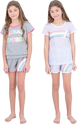 Sleep Sleep On It 4 -room pajamas, tank top and summer night clothes with short sleeves for children (2 complete sets).. Discover why millions choose DIAYTAR for affordable online shopping with delivery in just 5-8 days.
