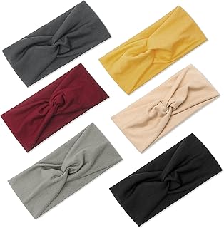Topefect fashion bands for women, wide Boho turban Baho Hair Accessories Yoga for women and girls, United Color, Package of 6.. DIAYTAR NIGERIA: Your affordable gateway to thousands of products delivered within a week.