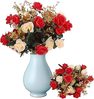 Artificial flowers, exterior artificial flowers, UV resistant plants, plastic green bushes, hanging planters for the house, the office, the wedding, the table decoration, red gift (3) package).. DIAYTAR NIGERIA combines affordability with convenience, delivering your purchases within 5-8 days.