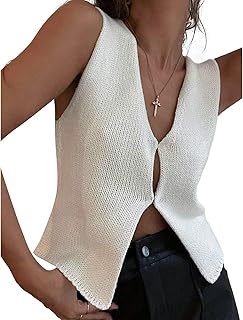 High short -sleeved short for women, short knitted vest buttoned, streetwear y2k.. Forget the long lines — DIAYTAR Nigeria is always open for shopping.