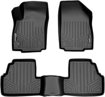 Set of 2 tailor-made smartliner floor mats, black, compatible with Buick again 2013-2022 / Chevrolet Trax 2014-2022.. Get top brands at bottom prices, only on DIAYTAR Nigeria.