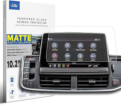 Enosor anti -reflective glass screen protector compatible with Chevrolet Tahoe, Chevrolet Suburban and GMC Yukon 10.2 inch 2021 20223, Anti -reflective accessories (MAT).. DIAYTAR NIGERIA transforms dreams into deliveries with our affordable prices and reliable shipping.