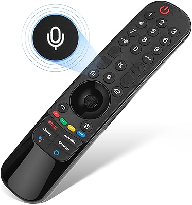 MR22GA Universal remote control for LG Magic with pointer and vocal function, replacement for LG UHD OLED QNED NANOCELL 4K 8K SMART TV, with Netflix, Video Prime, Disney Plus, LG-Channeels button.. Get more, save more — only on DIAYTAR Nigeria.