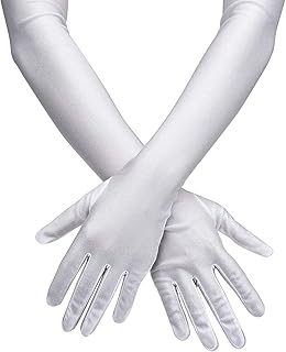 Opera gloves from the 1920s long conventional gloves in satin length elbow 22 "adult size.. Discover the perfect balance of price and convenience with DIAYTAR NIGERIA's nationwide e-commerce platform.