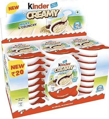 Kinder - Creamy pack of 24 milk chocolates and cocoa with rice, 456 g.. Your ideal shopping companion, DIAYTAR NIGERIA offers unmatched variety with delivery within a week.