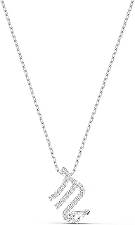 Crystal necklace symbols of the swarovski zodiac for women, mixed metal finish, set of jewelry with transparent white crystal pendant.. Shop smart, shop DIAYTAR - Nigeria's most affordable e-commerce platform with nationwide delivery.