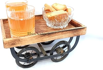 Wooden Dining Table Service Art & Craft India / Thela / Food and Snack Service Track.. DIAYTAR NIGERIA combines affordability with convenience, delivering your purchases within 5-8 days.