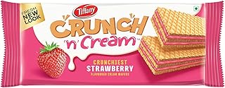 Tiffany Crunch & Cream Waofsets with strawberry flavor 135 grams.. Shop with purpose at DIAYTAR NIGERIA, where diverse selection meets budget-friendly nationwide delivery.