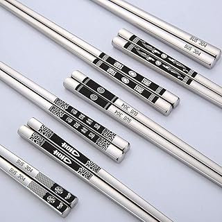 QCFXPTA VACCLO 1 Piece of Korean Baguettes in Stainless steel 304, square set, hollow non-slip and non-slip hugs, metal baguettes | Baguettes | | - Aliexpress.. Shop anytime, receive on time — only with DIAYTAR Nigeria.
