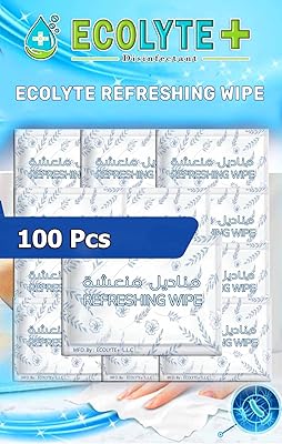 Reduing damp wipes daily Ecolate, kills germs, eliminates oil and dirt, moisturizing and soothing - 1 x 100 parts package.. Experience hassle-free shopping with DIAYTAR NIGERIA's user-friendly platform and prompt delivery service.